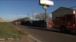 RAW VIDEO: 18-Wheeler Turned On Its Side in Harlingen