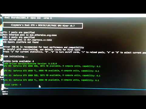 Решение ошибки CUDA error - cannot allocate big buffer for DAG на картах NVidia Geforce 1060 3Gb