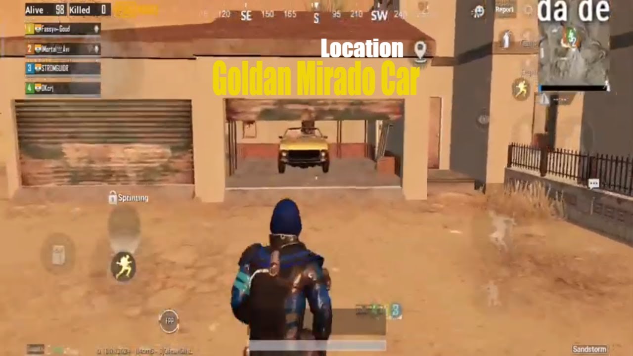 GOLDAN MIRADO CAR LOCATION