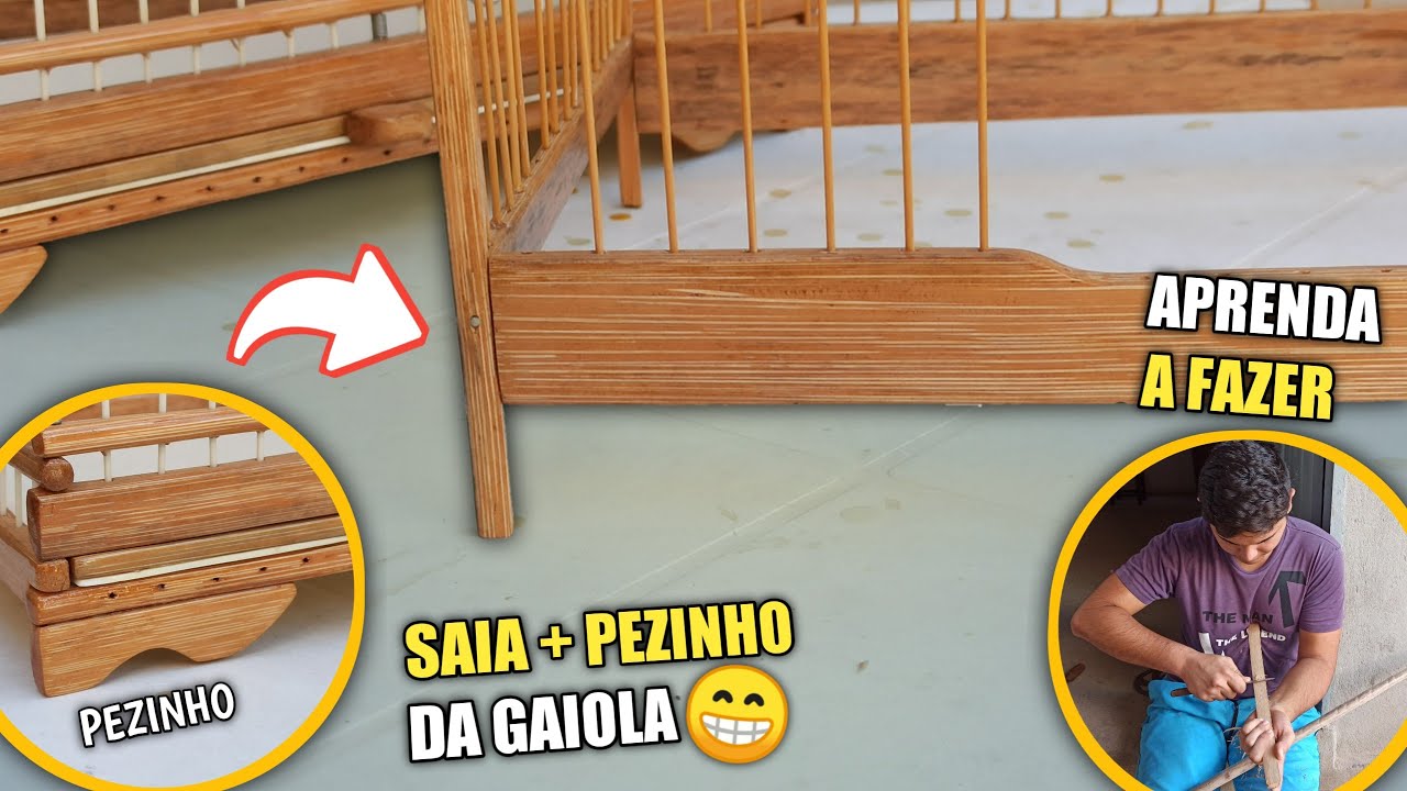 ✅ COMO FAZER O RODAPÉ E O PEZINHO DA GAIOLA | Veja na prática