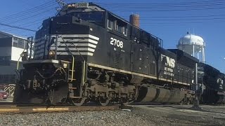 NS 2708 & 1020- EMD Power Leads Oil Train