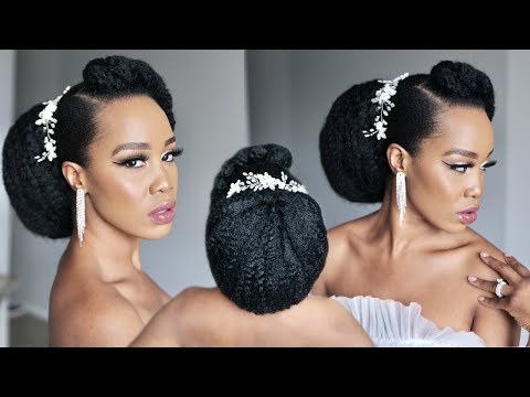 🔥HOW TO CREATE: NATURAL BRIDAL HAIRSTYLE on 4C HAIR /2020 - 2021 / PROTECTIVE STYLE /TUPO1