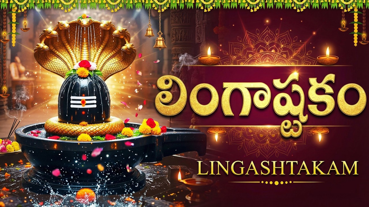 లింగాష్టకం వింటే కష్టాలు తొలగి శివయ్య ఆశీర్వాదం లభిస్తుంది | Lingashtakam With Lyrics Telugu