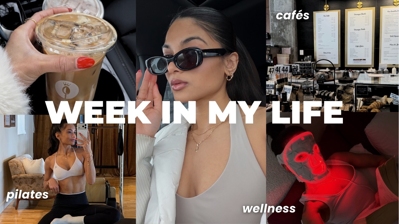 WEEKLY VLOG | 6AM pilates, iced coffee runs, red light therapy & cozy evenings