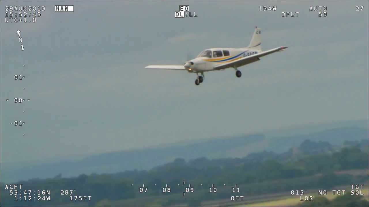 Charlie Romeo landing at Sherburn Aeroclub EGCJ - YouTube