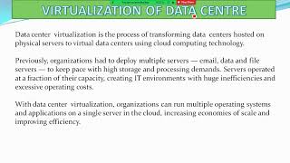 DATA CENTER VIRTUALIZATION