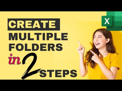 Create Multiple Folders From Excel Data #excel #montyexcel