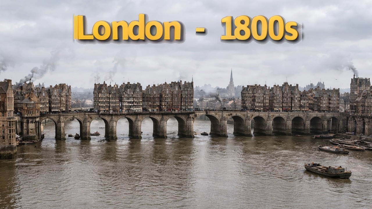 Witness 1800s London in 4K: AI Restored Journey into the British Empire's Heart   