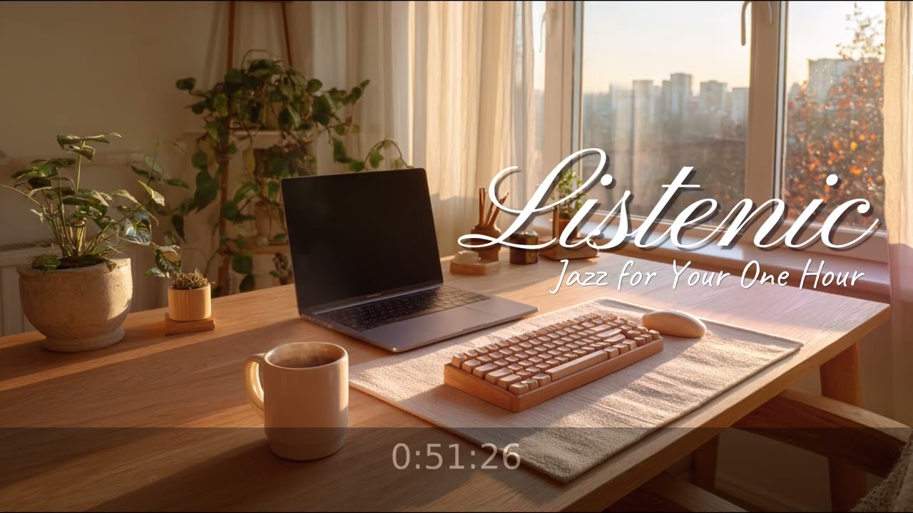 [Jazz BGM] 조용한 카페, 창가 구석 자리의 기록 🕰️ 1 Hour Cafe Session (50+10) | No Lyrics Jazz