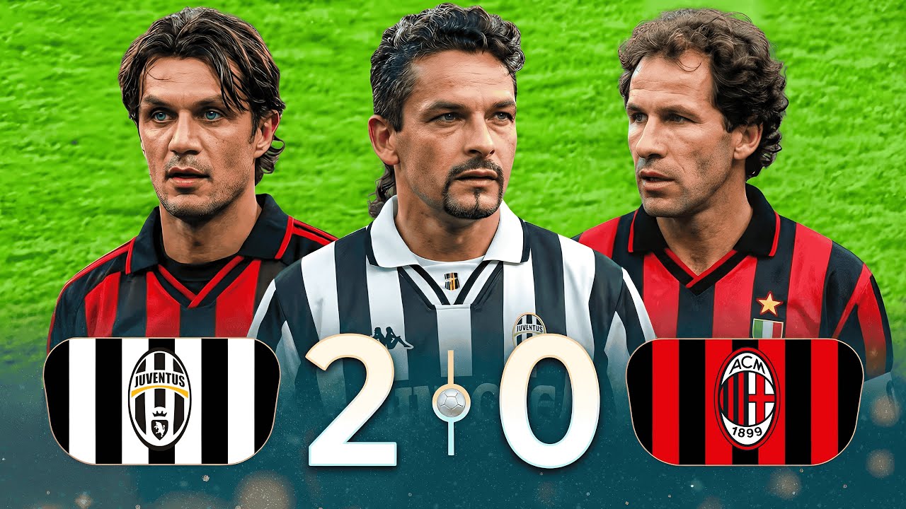 Baggio’s EPIC Duel: Juventus vs Milan | Serie A 1994/95