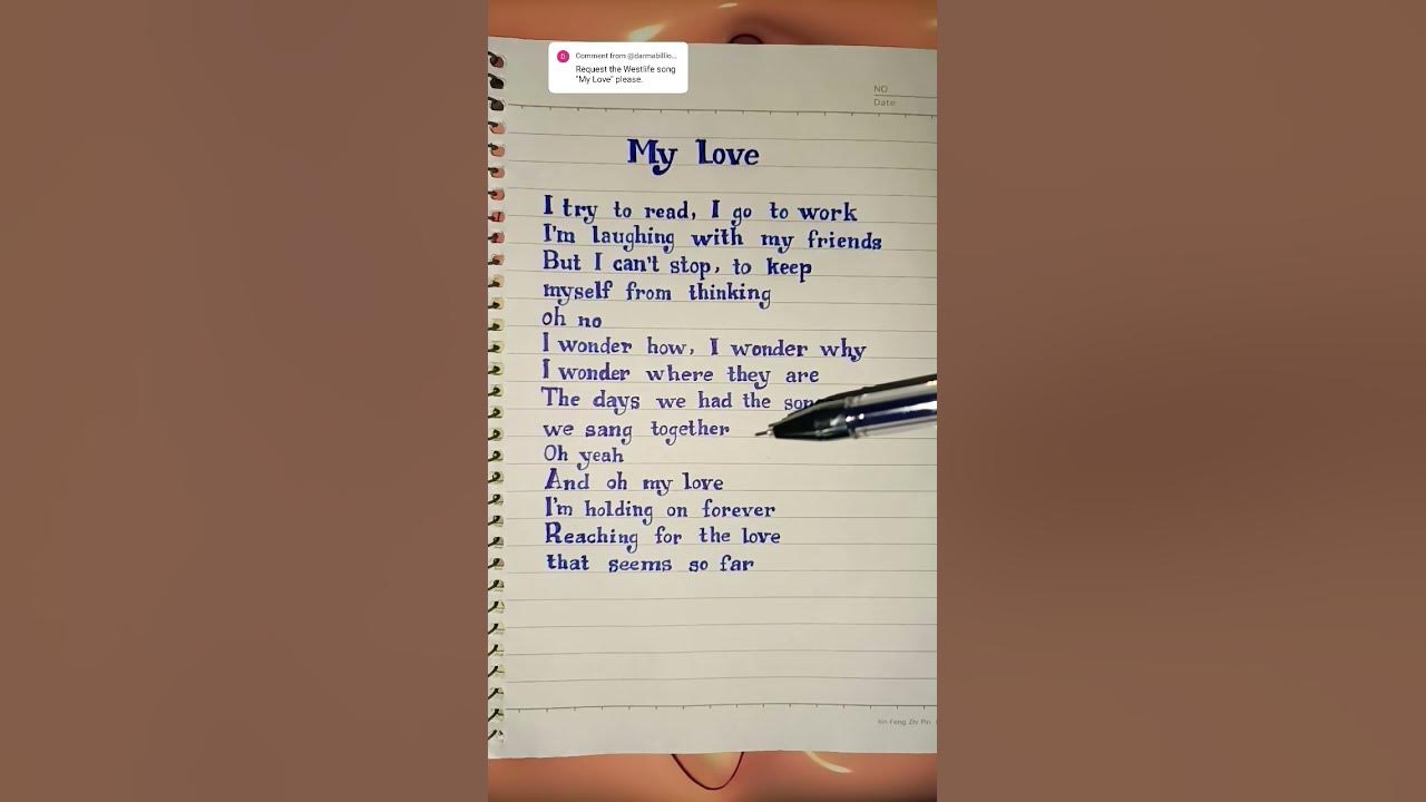 Westlife - My Love Lyrics (Requested) | Let's learn English by songs #lyrics #westlife #mylove #song Westlife - My Love Lyrics (Requested) | Let's learn English by songs #lyrics #westlife #mylove #song
