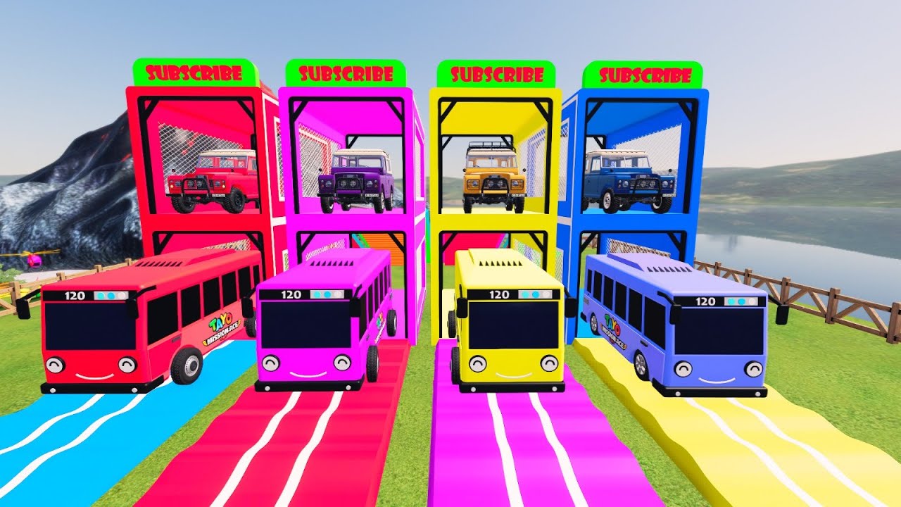 FS22 Color Garage – Realistic Vehicle Showcase - Land Rover Defender & City Bus Fleet