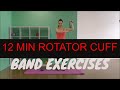 12 Minute Theraband Shoulder & Upper Back Strength | Rotator Cuff Exercises