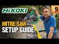 Robin sets up HiKOKI's Cordless 36V Mitre Saw