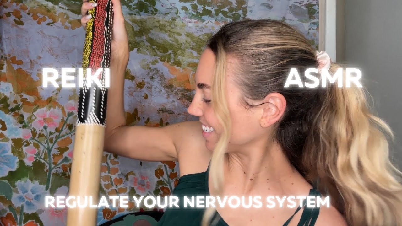 ASMR reiki to regulate your nervous system (rain stick, tapping, soft spoken)