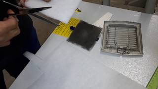 how to change filter fan in electrical cabinet