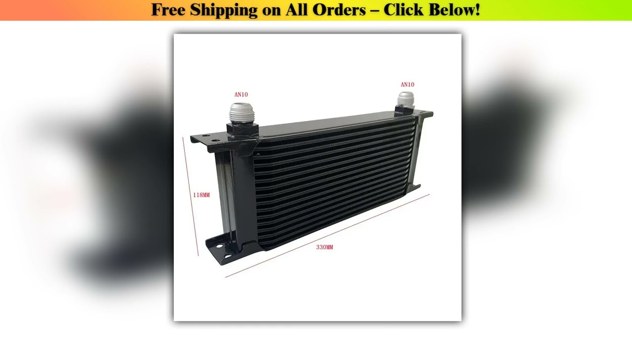 13/16/19/25Rows Oil Cooler British Type Car Engine AN10 Cooling Radiator Replacement Universal