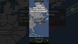 SUBTROPICAL STORM JOSEPHINE FORMS WITH POSSIBLE IMPACTS. #weather #hurricane #susbcribe