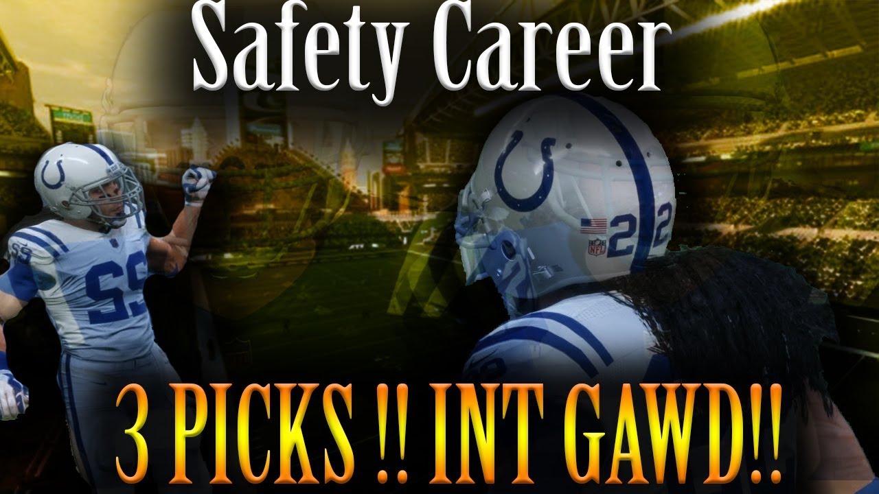 Madden NFL 2018 Safety Career - 3 picks!!! INT GAWD!!!