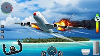 Can I Save the Village? 🏘️ Intense Firefighting Mission - Aeroplane Flying 3D Simulator screenshot 2