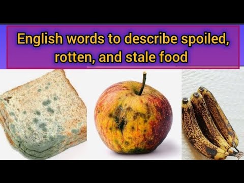 खरब खन क चज क English//spoiled rotten and stale food vocabulary foodvocabulary food