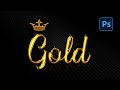 Photoshop GOLD Text Effect - Photoshop 2024 Tutorial