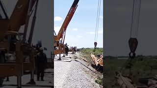 #construction #safety #lifting crane collapse while lifting