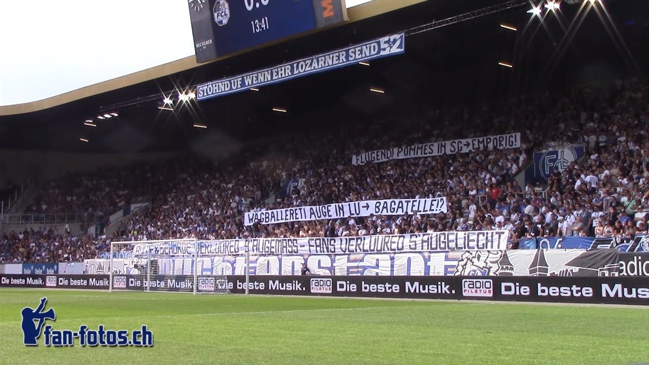 Fc Schaffhausen, FC Luzern, FC Lugano, BSC Young Boys, Rang, Swiss Super  League, switzerland, football, signage, sign