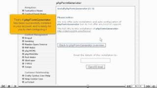How to install phpFormGenerator from Fantastico - Fantastico Tutorials