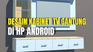 MEMBUAT DESAIN BACKDROP TV DI HP || Membuat gambar kabinet tv di android screenshot 5