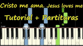 CRISTO ME AMA Piano Tutorial JESUS LOVES ME + Partitura PDF Sheet Music Easy Midi HIMNO Pista