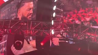Roman Reigns Entrance & promo (includes theory segment) #wweraw #wwemsg 7/25/22