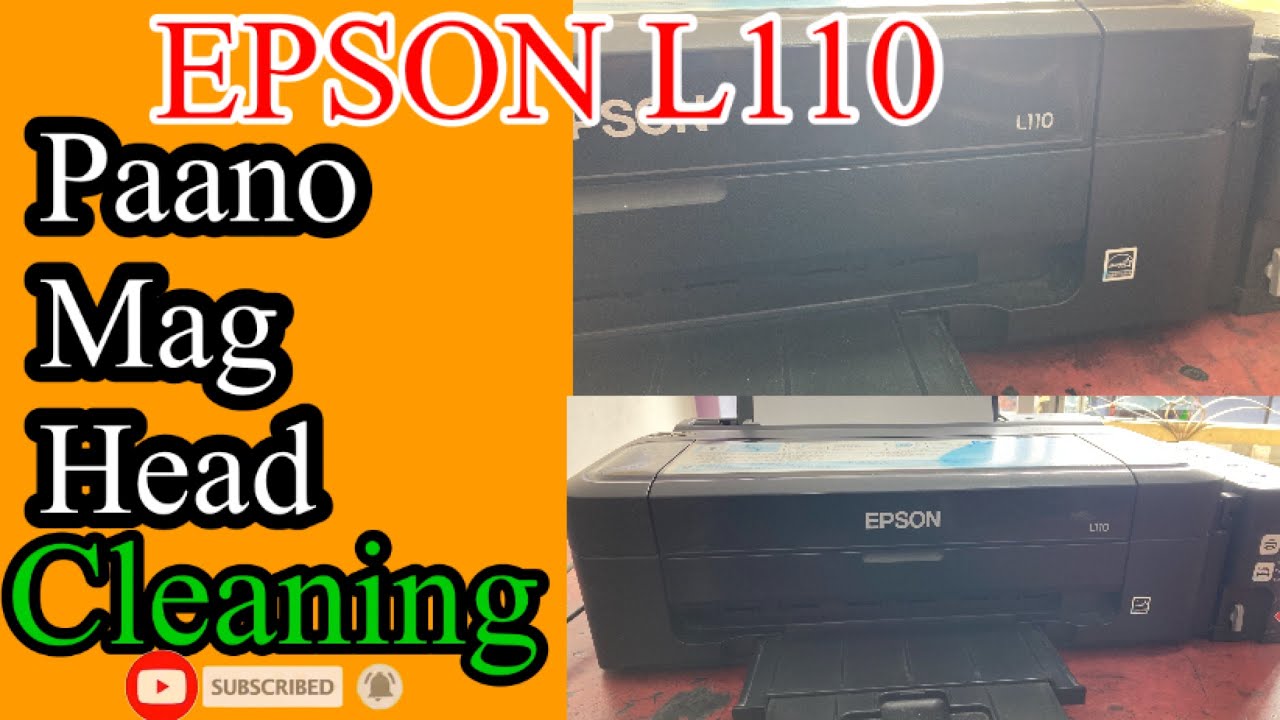 Epson L110 Head cleaning without PC YouTube