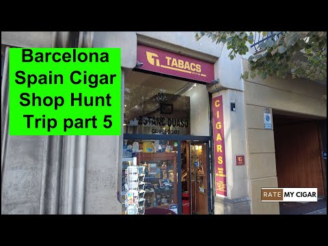 Barcelona Spain Cigar hunt review part 5, lots of Cubans and new worlds  with great stock!