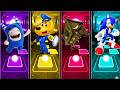 Oddbods 🆚 Sherif Labrador  🆚Hause 🆚Oddbods – EPIC Dance Battle! 🎶Tiles Hop EDM Rush 🔥#15