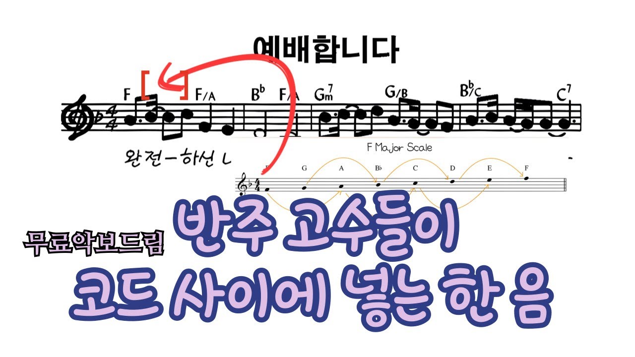 피아노반주 왼손에 아르페지오만 쓰고 계신가요? 고수들은 이 음을 넣어요