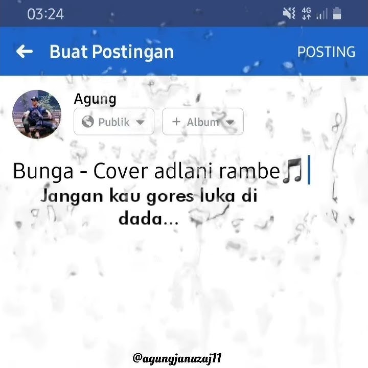 Bunga cover adlani rambe story wa