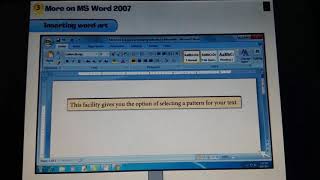 Inserting WordArt on MS Word for Standard 5