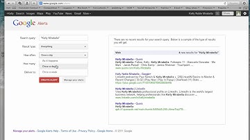 How to set up a Google Alert
