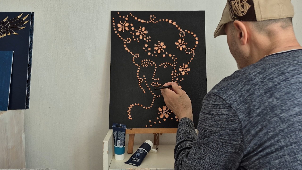 Madame | Creating Art with Gold leaf foil copper wire