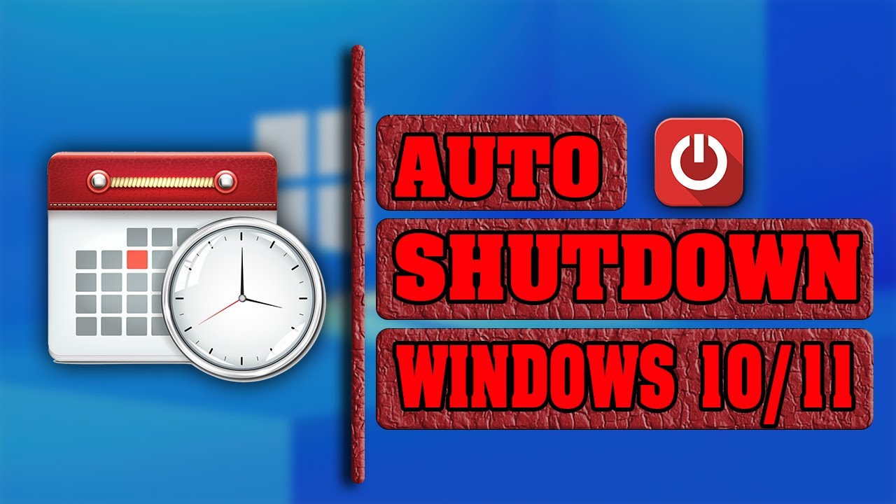 How To Schedule An Automatic Shutdown In Windows 10 & 11 - YouTube
