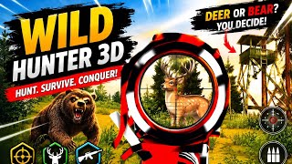 Wild Hunter 3D Gameplay | Deer & Bear Hunting Adventure#🫎🫎🐻🐻 screenshot 2
