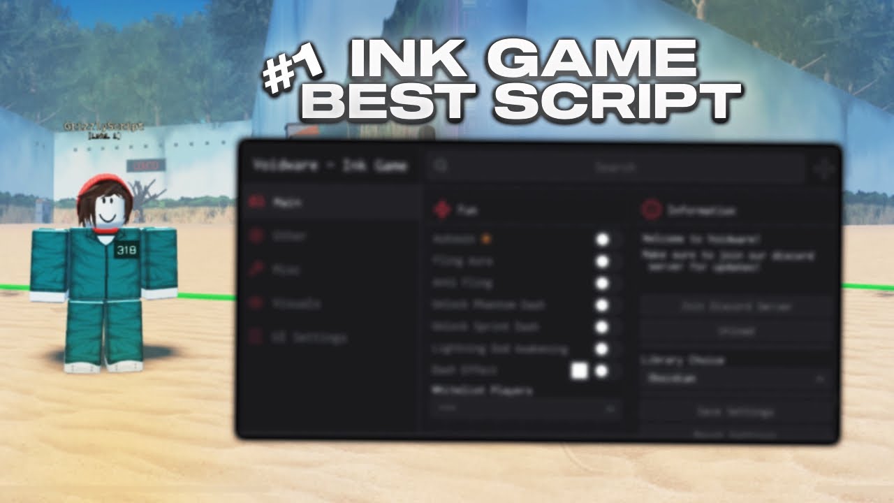 Best Ink Game Script | Glass ESP, Kill Aura, Auto Win, + More Features