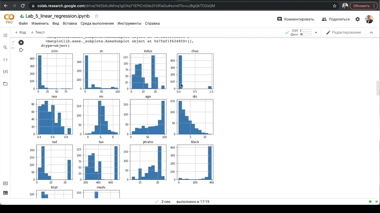 Линейная регрессия на python