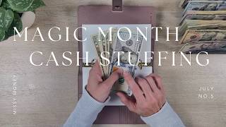 Magic Month Cash Stuffing $3,205 | July No. 5 | Sinking Funds + Savings Challenges | For Beginners