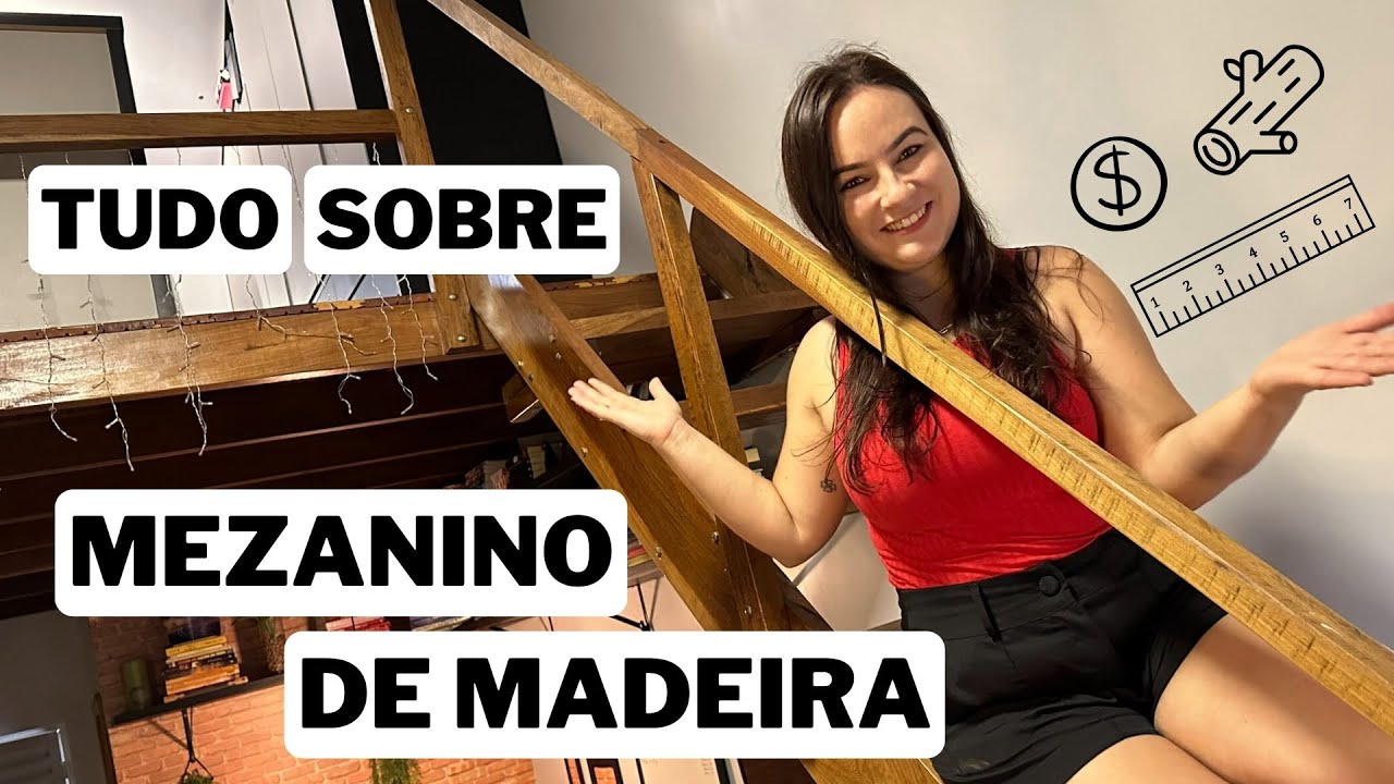 TUDO sobre MEZANINO e ESCADA de MADEIRA | Dimensões, ferragens, madeira e montagem | LOFT de 30m²