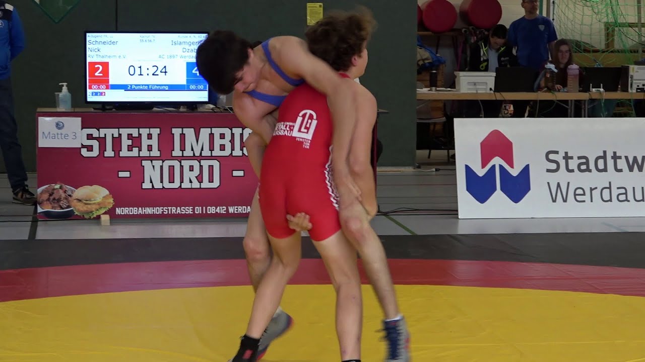 Wrestling / Ringen, Jugend A, BM Chemnitz 2022, Freestyle, 60 kg, Schneider  - Islamgeriev