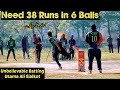 Need 38 runs in 6 balls  amazing tape ball cricket match sialkot vs karachi  usama ali you beauty