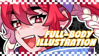 Full-Body Illustration:: Strippin 【SAI2 speedpaint】