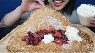 DUTCH PANCAKE (PANNEKOEKEN ASMR EATING SOUNDS) NO TALKING | SAS-ASMR